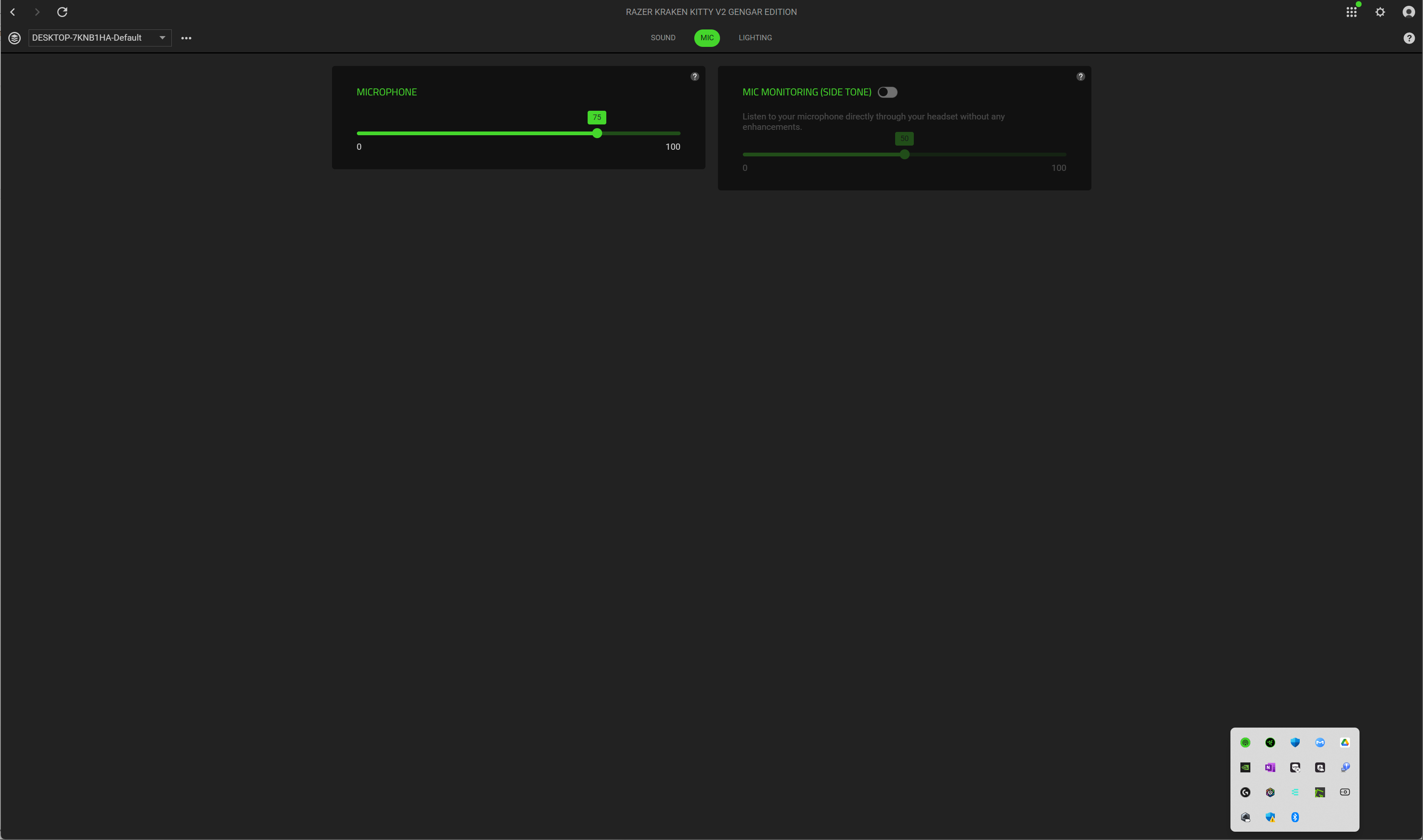 Pokemon Gengar Edition Razer Kraken V2 headset gaming surround sound triforce hyperclear RGB.png